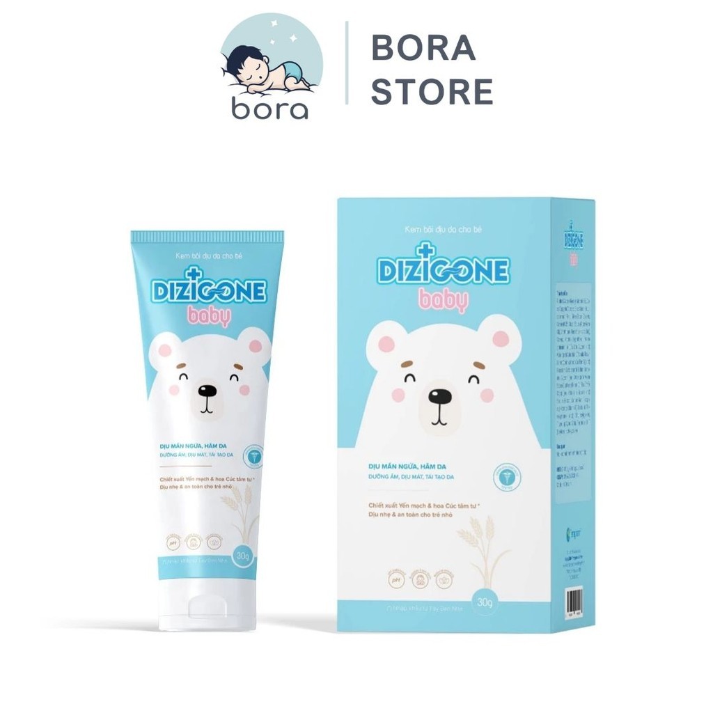 Kem Dizigone Baby tuýp 30g, dưỡng ẩm, phục hồi và bảo vệ làn da cho bé