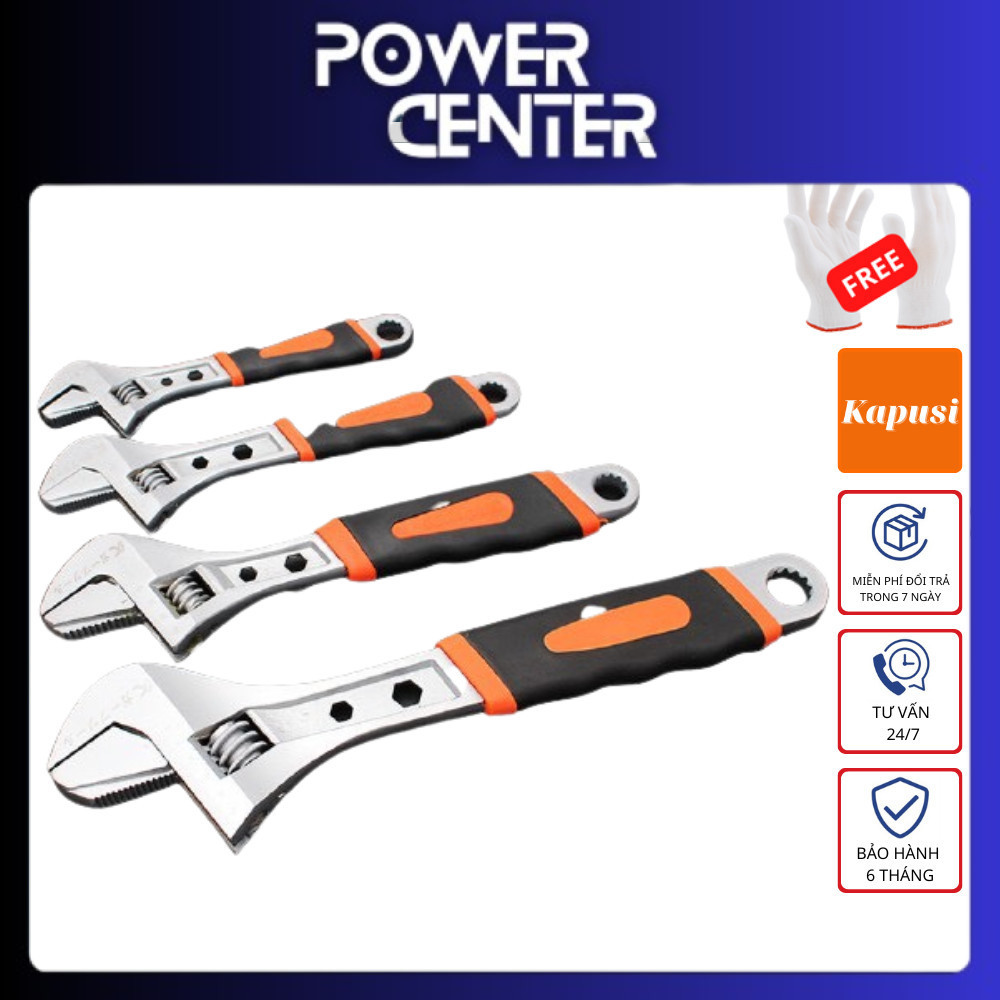 MỎ LẾT ĐA NĂNG KAPUSI JAPAN K-0401 8 - 15 INCH, MỎ LẾT VẶN ĐAI ỐC - HÀNG CHÍNH HÃNG