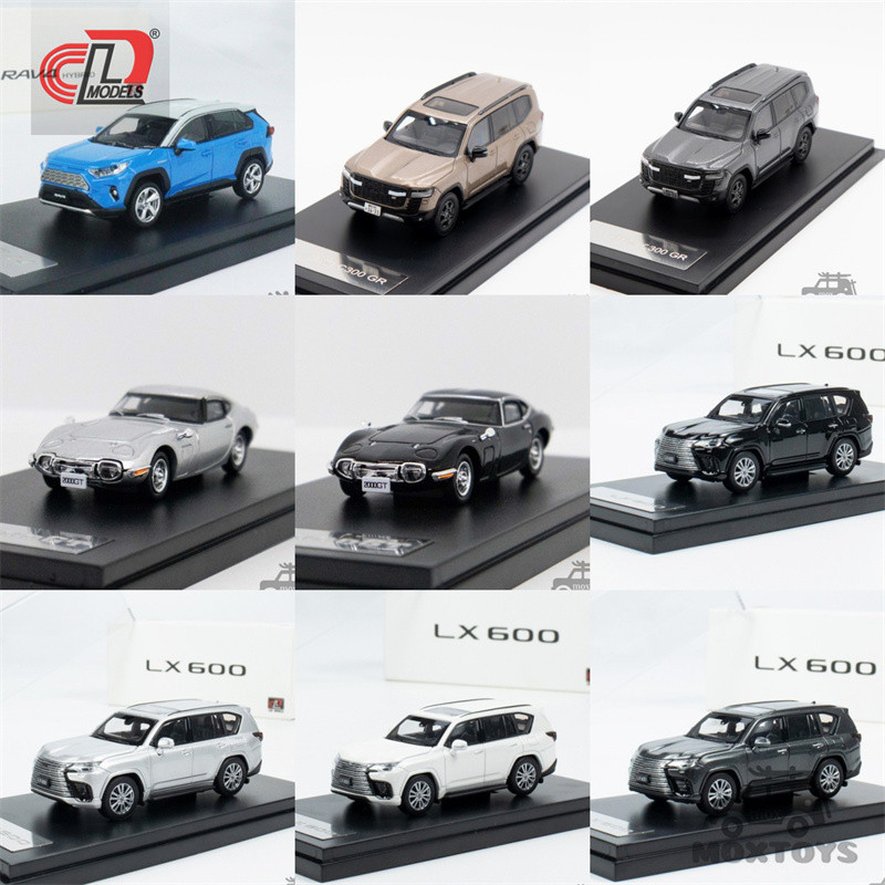 Lcd 1: 64 RAV4 / Land Cruiser / 2000GT / LX600 Xe mô hình đúc