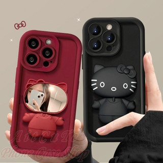 Ốp lưng Xiaomi Redmi Note 13 13Pro+ 12 11 11S 10 10S 9 9S 8 7 Pro Pro+ Plus Redmi 13C 12 12C 10 10C 10A 9 9A 9T 9C A1 A2 A2+ A3 Plus 4G 5G MI 13T 12T 11T POCO X6 X5 X3 NFC M6 Pro M5S F5 C65 Protect Stair Camera Hello Kitty Mirror Stand Soft Case