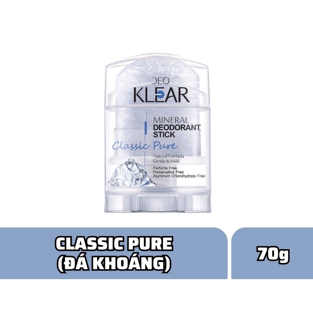 (CÔNG TY XẢ KHO) Lăn Đá Khoáng Khử Mùi DEO KLEAR VỊ ĐÁ KHOÁNG Thái Lan BL