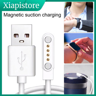 [Xiapistore] Cáp sạc dây đồng nguyên chất Cáp sạc chống co giãn Cáp đồng hồ thông minh Usb từ tính 60cm cho người mua Đông Nam Á