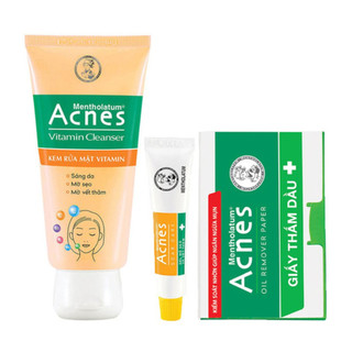 Combo chăm sóc cho da dầu mụn acnes 3 món