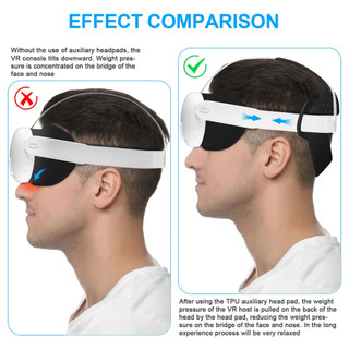 Tai nghe Vr Headband Cushion Meta Quest 3 Vr Head Strap Pad Đệm thoải mái cho trải nghiệm chơi game tối ưu