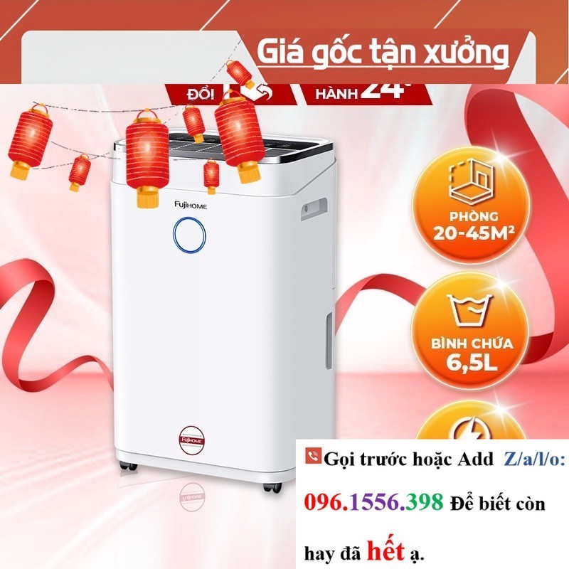 >> CH Máy hút ẩm công nghệ máy nén 20L/ngày nhập khẩu FUJIHOME DH20W Kết nối wifi