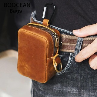 BOOCEAN Túi đeo thắt lưng Fanny, Gói thắt lưng nam cổ điển, Gói thắt lưng bằng da thật thông thường