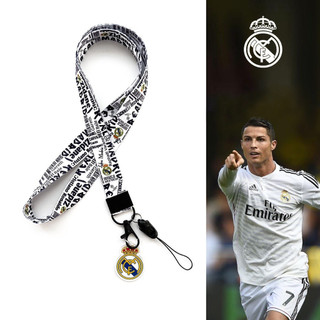 Y&P| Dây Đeo Thẻ Real Madrid CF Thể Thao Dây Đeo Móc Điện Thoại Dây Đeo Thẻ Học Sinh, LA086