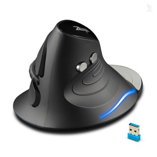 Chuột dọc ZELOTES F-17 Chuột chơi game không dây 2.4GHz 6 phím Chuột quang tiện dụng với 3 DPI có thể điều chỉnh cho máy tính xách tay PC