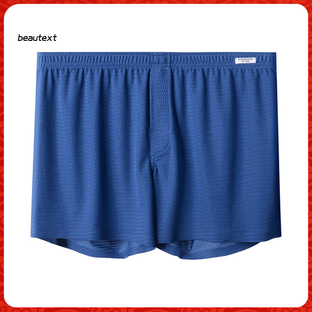 [Sale] Quần short nam thiết kế Boxer Quần short nam thoáng khí Ice Silk Quần short mùa hè eo co giãn thoải mái Quần short mặc nhà cho người mua Đông Nam Á