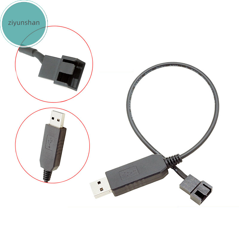 Ziyunshan USB Sang 4Pin PWM 5V Sang 12V Boost Line USB Tay Quạt PC Bộ Chuyển Đổi Nguồn Đầu Nối Cáp Chuyển Đổi Cho PC Quạt Làm Mát Cooler vn