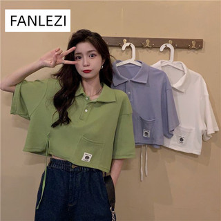 FANLEZI áo phông áo thun nữ croptop baby tee Trendy Hàn Phong Cute Fashion WTX2430EYF 12Z240318