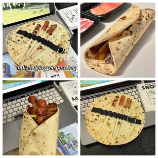 Thực Phẩm Sáng Tạo Pizza Bút Túi Bánh Pancake An Toàn Xác Thực Thời Trang Hộp Đựng Ngộ nghĩnh Văn Phòng Phẩm Túi Bảo Quản