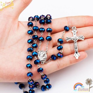 Vòng cổ chuỗi hạt mặt hình thánh giá kiểu mới cho nữ
