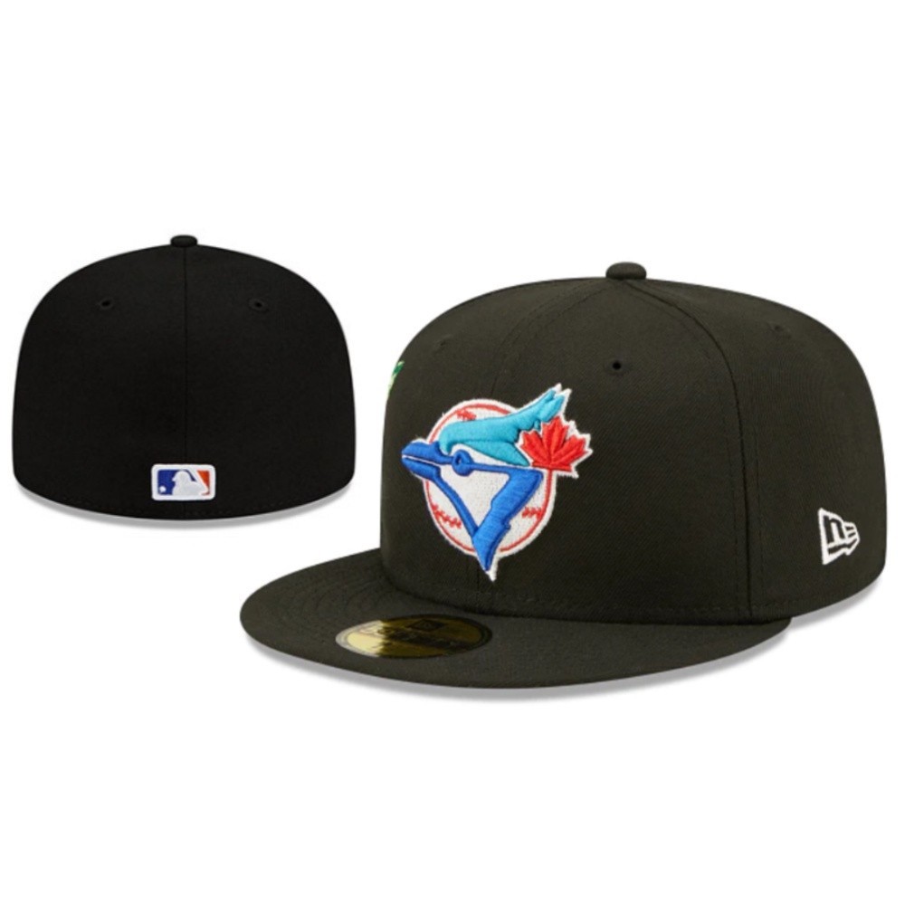 Mới Toronto Xanh Jays Full Cap MLB 59FIFTY Trang Bị Mũ Nam Nữ Gần Phù Hợp Với Mũ Thể Thao Thêu Hip Hop Mũ Topi