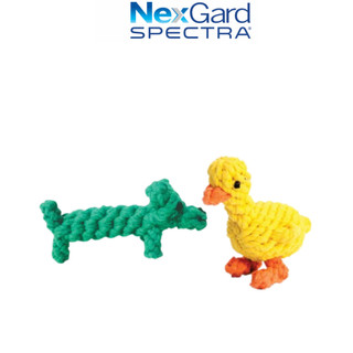 Đồ chơi dây thừng NexGard hình Vịt và Chó dành cho Chó và Mèo
