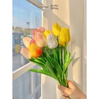 Hoa giả Hoa tulip chất liệu PU cao cấp Decor trang trí nhà cửa xinh xắn tự nhiên nhiều mẫu lưa chọn Grand Haven