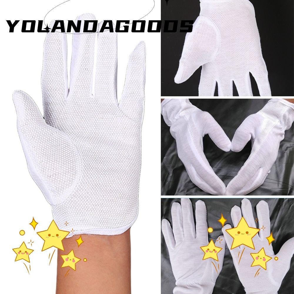 Găng tay nghi thức YOLA, Găng tay an toàn làm việc mỏng màu trắng, Găn