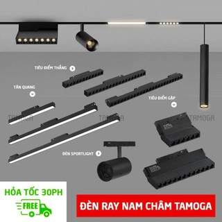 Đèn ray nam châm, đèn led nâm châm âm trần tán quang, tiêu điểm 12w, 18w, 20w tamoga dr 55