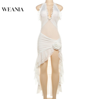 Váy xù WEANIA Halter Backless Slim Fit