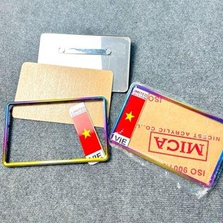 Khung biển số viền Titan lá cờ lắp cho các dòng xe máy Wave, Dream, Winer, Ex150, Ex11, Vario, Fu125,...