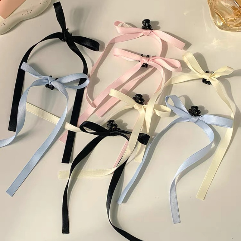 Phiên Bản Hàn Quốc Pháp Ba Lê Phong Cách Ruy Băng Buộc Tóc Nơ Tóc Nữ Ngọt Ngào Niche Thời Trang Cô G