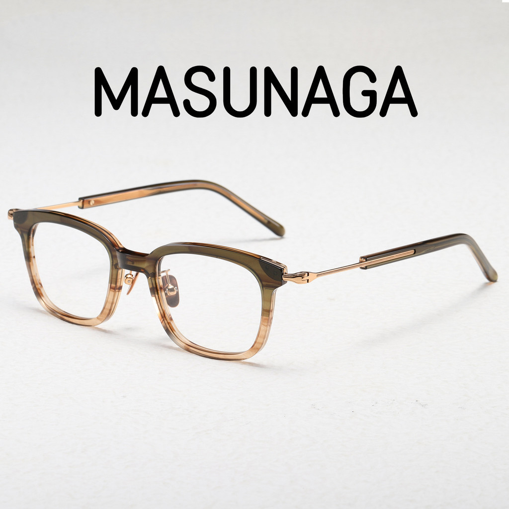 [Kính Titan Ti] Tăng Yong MASUNAGA Acetate Khung Kính Titan Nguyên Chất Khung Kính GMS124 Series Pho
