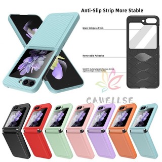 Sang trọng mềm mỏng trượt full bản lề chống sốc vỏ pc cứng samsung galaxy z flip 5 z flip 4 vỏ bảo vệ chống sốc flip5 flip4