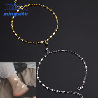 Tối Giản Bóng Nhỏ Mắt Cá Chân Dây Xích Dành Cho Nữ Vận Chuyển Không Phai Màu 2024 Mới Instagram Niche Cao Cấp Cảm Giác Chân Phụ Kiện