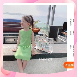 XẢ Váy đầm lucky sát nách cho bé gái