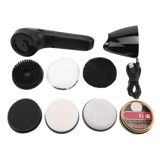HEEPDD Máy đánh bóng giày điện tự động Máy đánh giày Làm sạch dụng cụ chăm sóc da Brush Shine