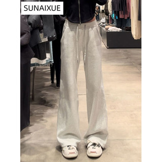 SUNAIXUE quần ống rộng Quần Túi Hộp chic Độc đáo casual Thông thường WFK24409PY 15Z240408