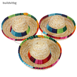 Bg mini thú cưng chó rơm mũ sombrero mèo mũ chống nắng bãi biển đảng rơm mũ chó nón vitbg