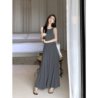 Đầm Không Tay Nữ Mùa Hè Phong Cách Mới Phiên Bản Hàn Quốc Thời Trang Đơn Giản Váy Chữ a