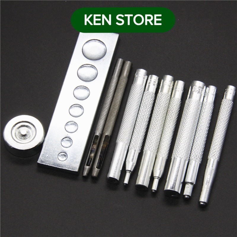  Bộ 11 dụng cụ đóng nút bấm khuy quần áo KEN STORE 