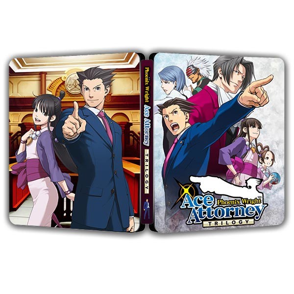 Phoenix Wright Ace Attorney Trilogy ALL Platforms Steelbook | Hộp tưởng tượng