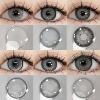  Mắt 1 Cặp Ống Kính Tiếp Xúc Nhiều Màu Sắc Mắt Màu Xám Ống Kính Tiếp Xúc Comestics Trang Điểm Sử Dụng Hàng Năm 