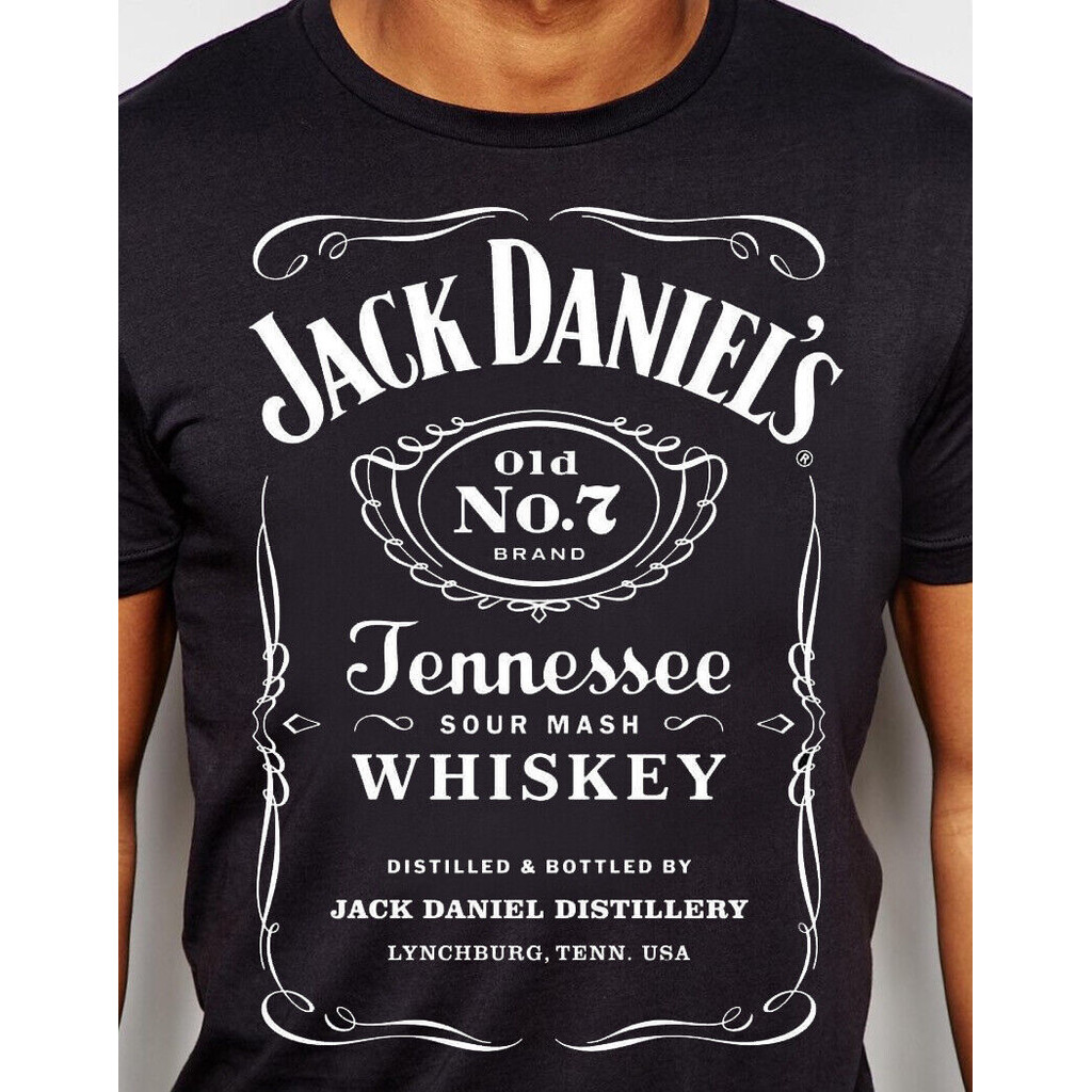 Áo thun Jack Daniels Classic Black Smlxlnew cotton
