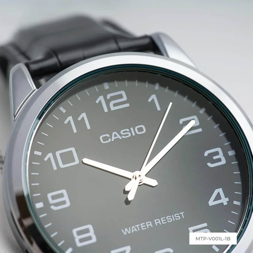 Đồng hồ nam dây da Casio chính hãng Anh Khuê MTP-V001L-1BUDF