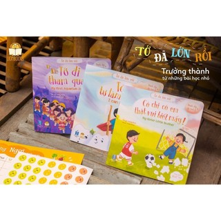 Bộ 3 sách - tớ đã lớn rồi - dòng sách đọc to song ngữ cho bé 1+ - lionbooks