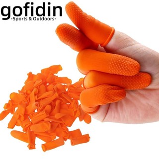 gofidin 100 Vỏ Bọc Ngón Tay Bằng Cao Su Thiên Nhiên Chống Trượt Có Thể Tái Sử Dụng