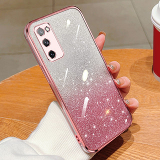 Ốp Điện Thoại Silicon Mềm Trong Suốt Lấp Lánh Chống Sốc Cho Samsung Galaxy S20 FE S20 Ultra S10 S9 Plus 4G 5G