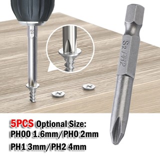 【VARSTR Tool】 6.35mm Hex Shank 50mm Cross Screwdriver Bits Electric Driver Tools PH00 PH1 PH2