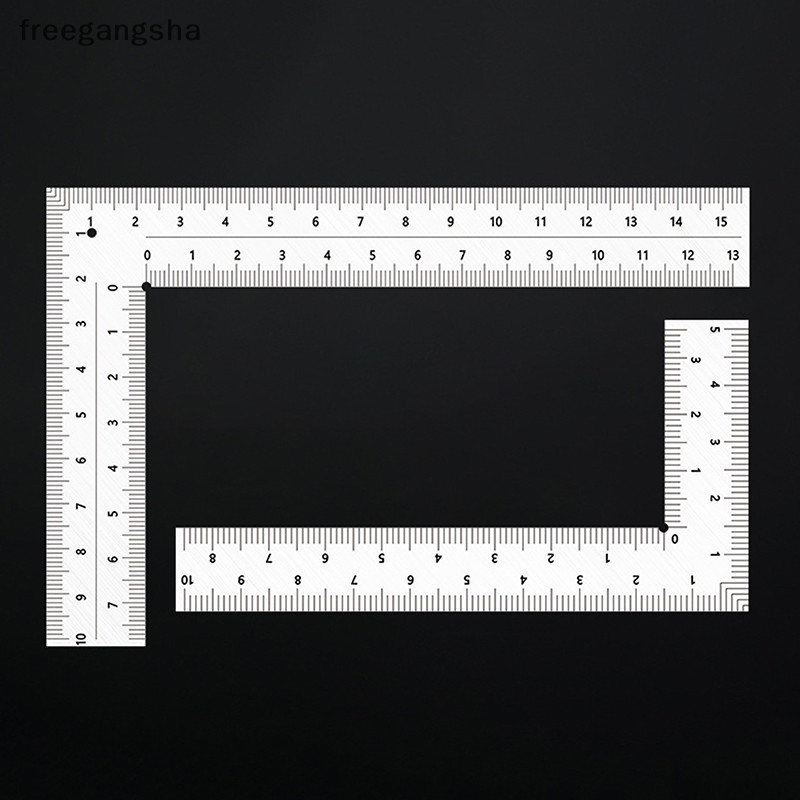 [FREG] Mini Framing Ruler Measuring Layout Tool Stainless Steel Square Right Angle Ruler Precision For Building Framing Gauges FDH