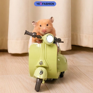 Xe điện đồ chơi có đèn xoay 360 độ cho chuột hamster