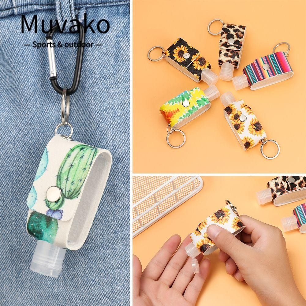 Muvako Hộp Rỗng Đựng Nước Rửa Tay Dạng Lật Có Móc Khóa