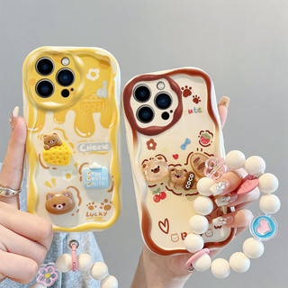 Ốp lưng iPhone 14 Pro Max Vỏ iPhone 14 Plus Ốp lưng dễ thương Điện thoại viền kem Ba chiều Hình búp bê Vỏ mềm Full Case NYGZ