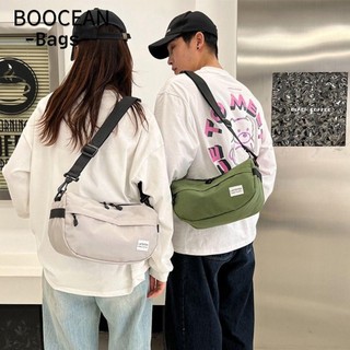 BOOCEAN Túi đeo chéo Messenger, Túi đeo chéo màu trơn Nylon, Túi đeo vai thể thao ngoài trời dung tích lớn