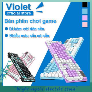 Bàn phím văn phòng chơi game Bàn phím không dây có dây, đèn LED rực rỡ đánh máy nhanh, bộ sưu tập bàn phím