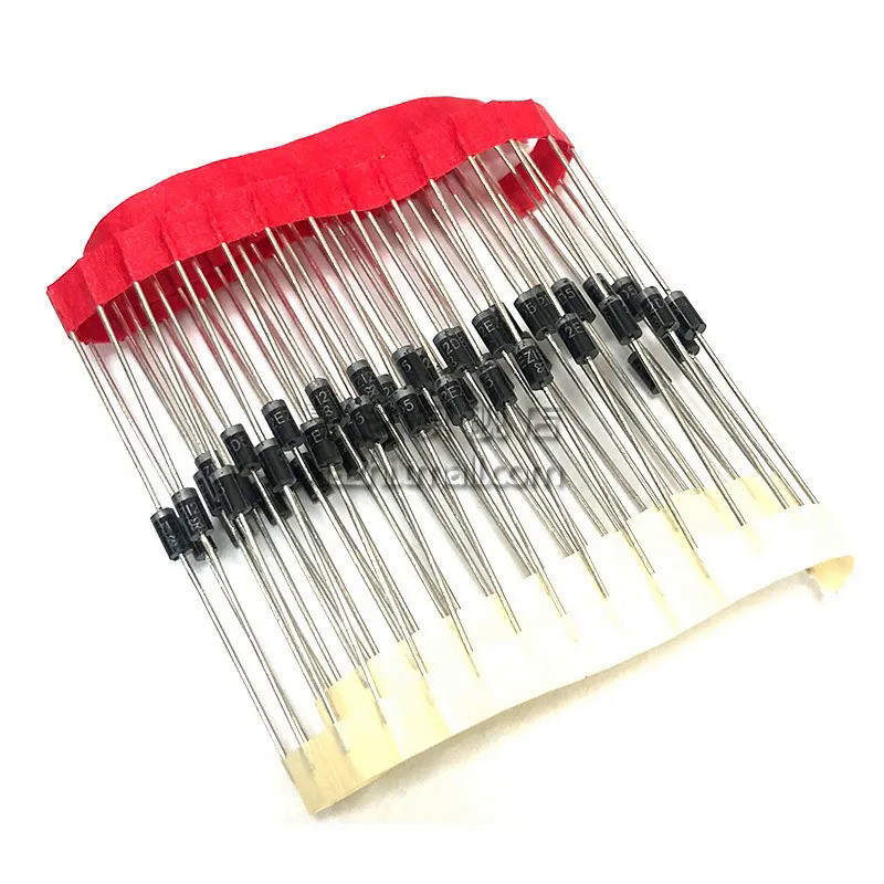 50 chiếc FR157 FR204 FR205 FR207 2A-400 / 600v DO-15 Điốt phục hồi nhanh