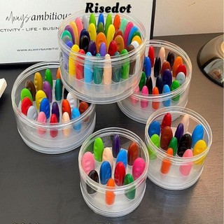 Risedot Bút chì màu 12 / 24 / 36 màu, Bút chì nhựa không bẩn tay, Bút chì sáp có thể giặt được hình đậu phộng chất lượng cao cho bé